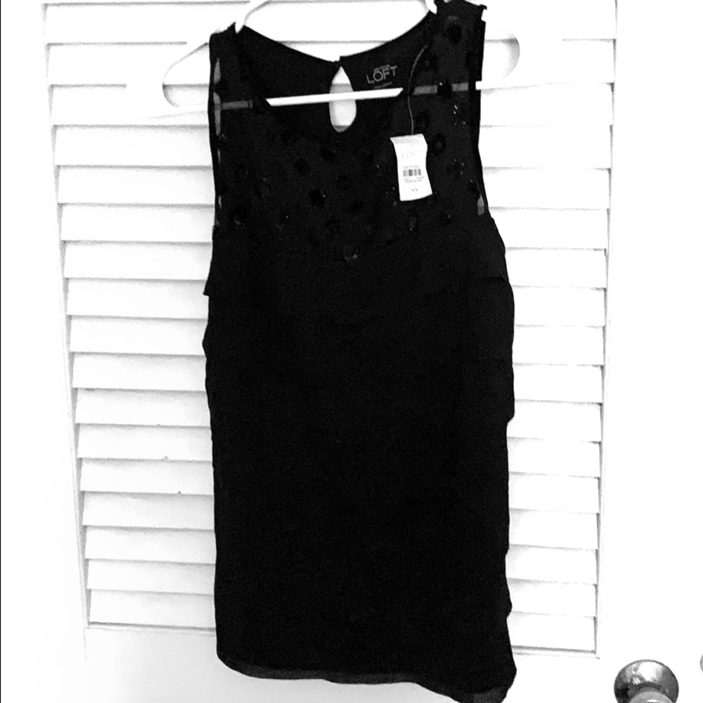 Blouse fun, fancy! Shear at top with polka dots